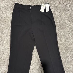 Good American Black Straight-Leg Ponte Pants